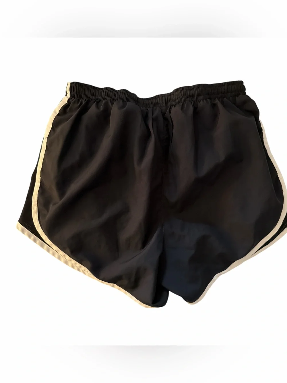 Nike Black Dri-Fit  Women's Tempo Athletic Shorts with White Trim